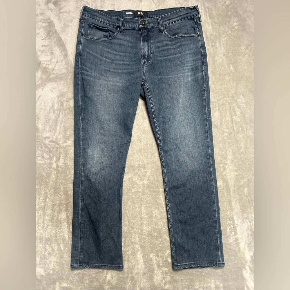 Paige Federal Slim Straight Jeans Men’s 34 Medium Wash